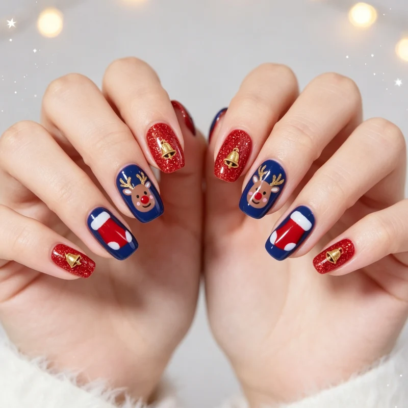 Festliches Feiertags-Themen-Nagelkunst-Set Karnz