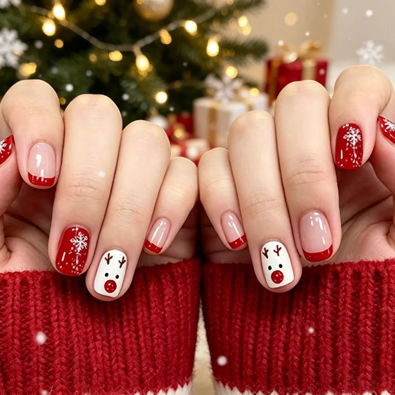 Festliche urlaubsbezogene Nagelkunst Karnz