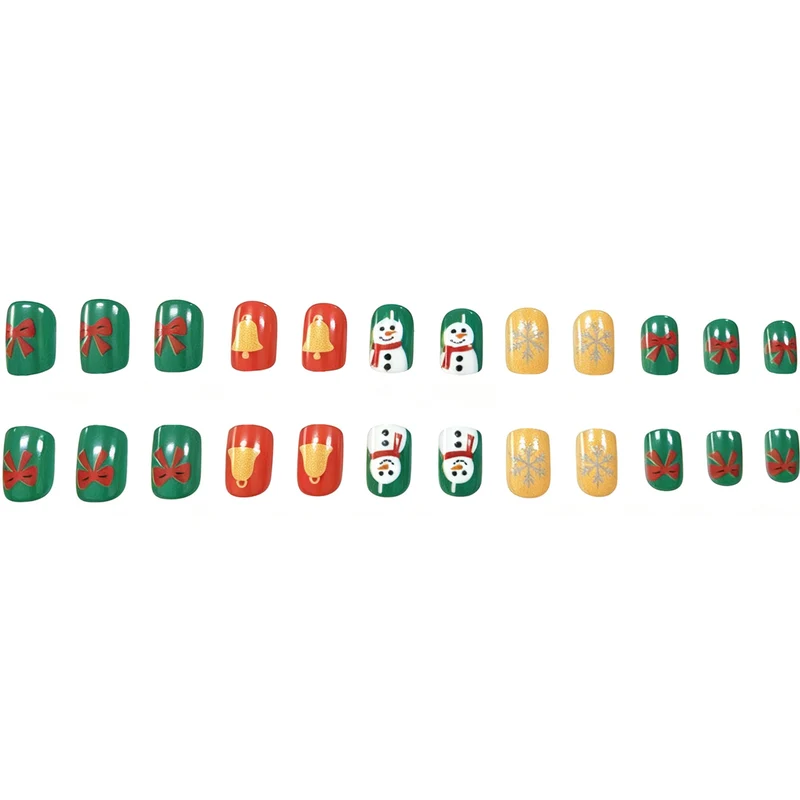 Festliche Feiertags-Themen Acryl-Nagelkunst Karnz