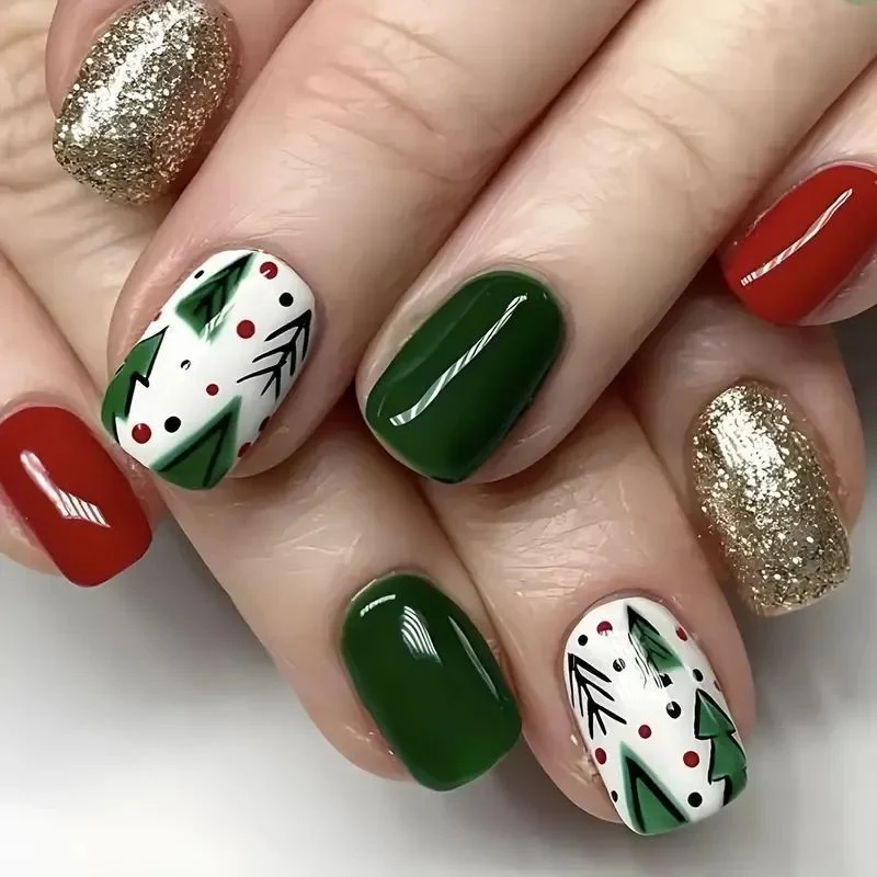 Festliches Feiertags-Nagelkunst-Set Karnz