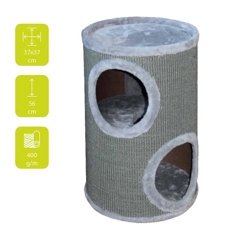ebi Trend Cat Dome Everlast Tower Level 2 Cat Scratcher 56cm