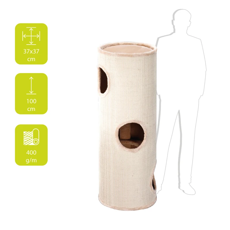 ebi Trend Cat Dome Everlast Tower Level 3 Cat Scratcher 100cm