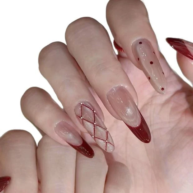 Elegante Stiletto Nagelkunst Verbesserungen Karnz