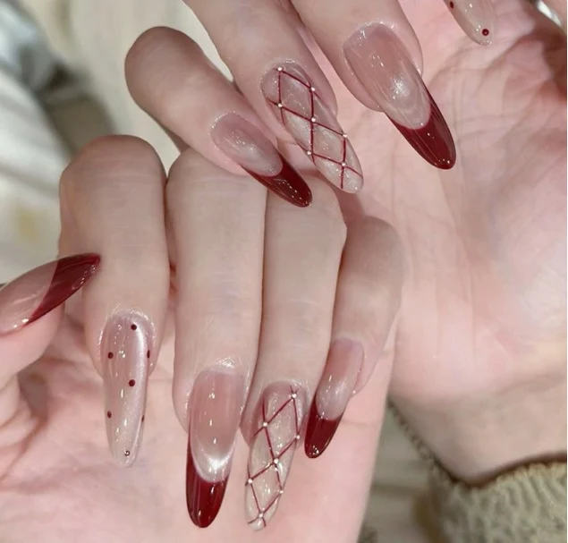 Elegante Stiletto Nagelkunst Verbesserungen Karnz