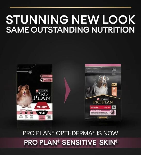PURINA Pro Plan Optiderma Salmon Medium Sensitive Skin Adult Dry Dog Food