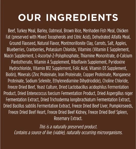 Instinct Be Natural Kibble Beef & Barley Dry Dog Food