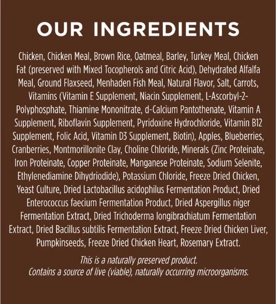 Instinct Be Natural Kibble Chicken & Brown Rice Dry Dog Food