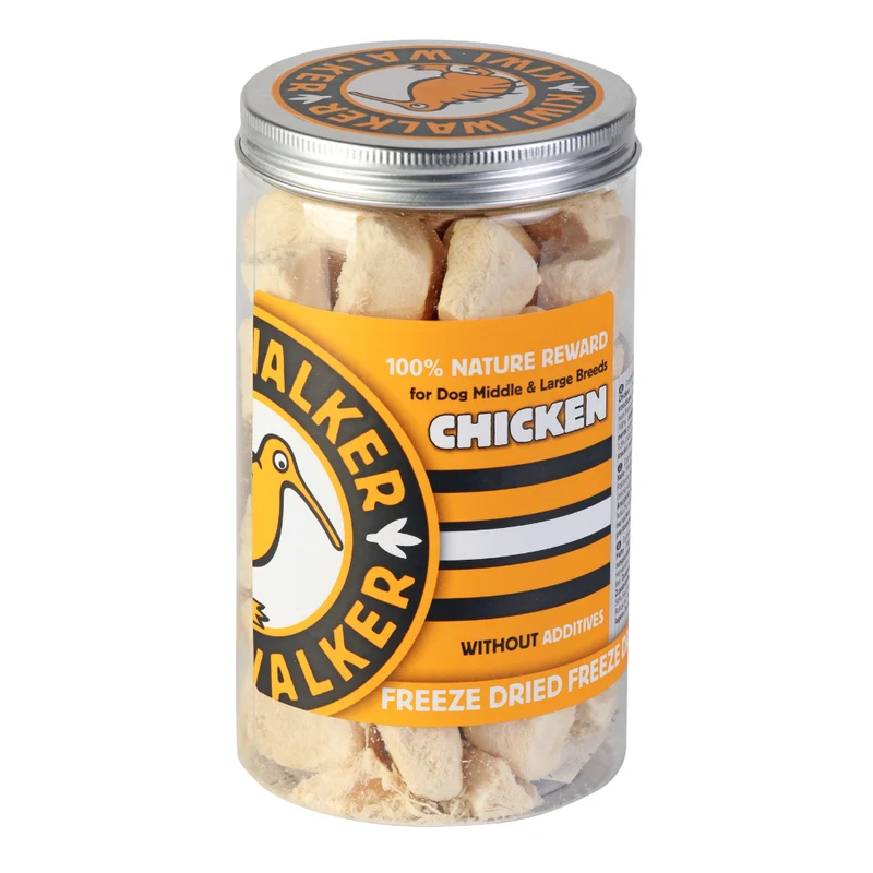 KIWI WALKER Freeze Dried Grain Free Chicken Circle Dog & Cat Treats 120G