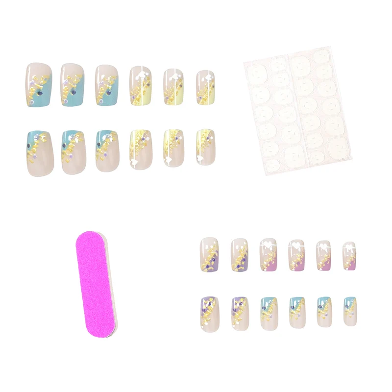 Elegante Ombre Acryl-Nagelkunst-Verstärkungen Karnz