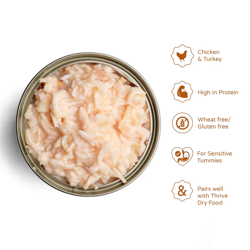 Thrive Complete Chicken Breast with Turkey Wet Cat Food 75G - Pack of 12