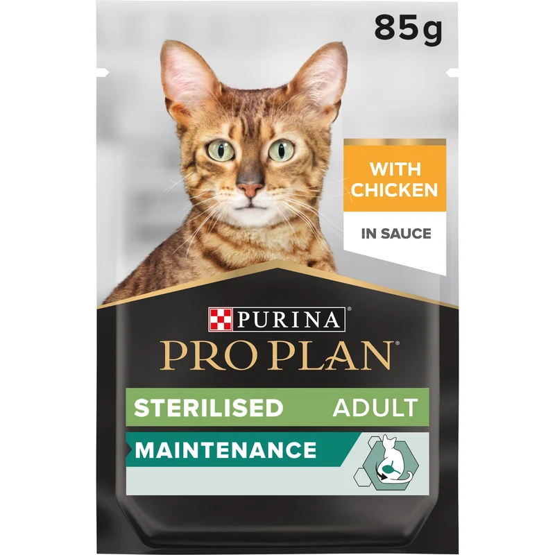 PURINA Pro Plan Nutri Savour Sterilised Chicken Wet Cat Food - Pack of 12