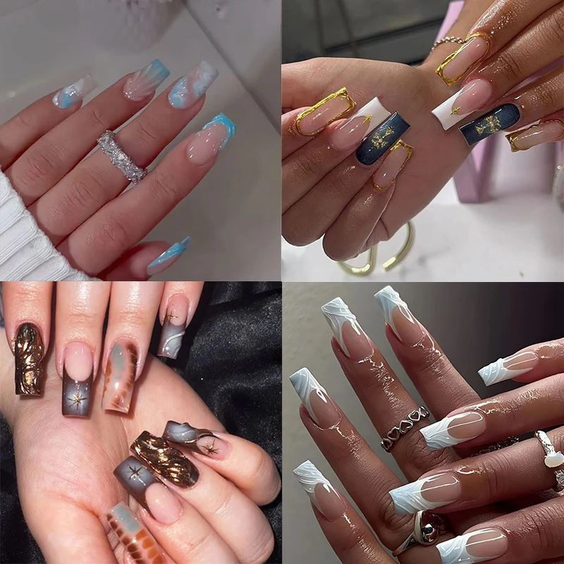 Elegantes irideszentes Nageldesign Karnz