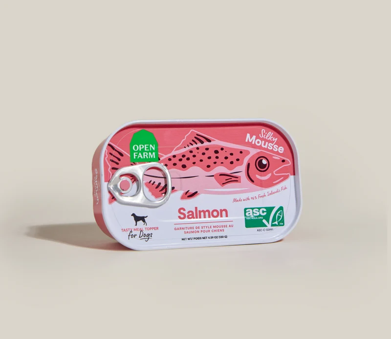 Open Farm Salmon Meal Topper Mousse In Can For Dogs 130G