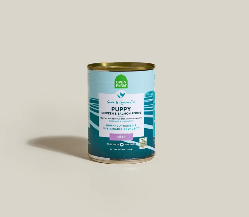Open Farm Puppy Recipe Chicken & Salmon Wet Dog Food In Can 354G