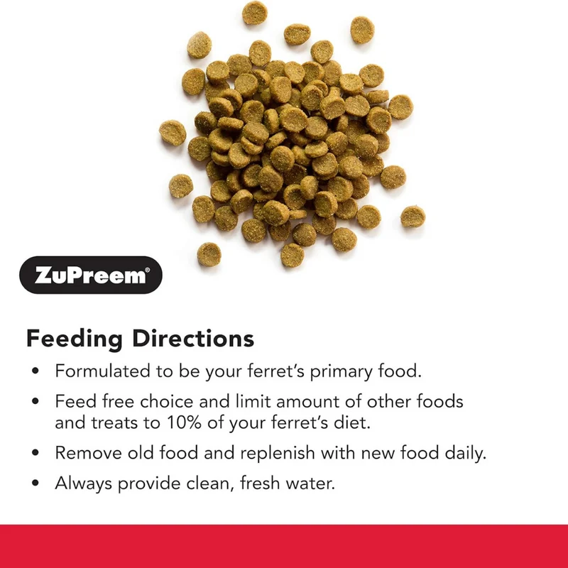 Zupreem Premium Ferret Diet Dry Food - No Corn 1.8Kg