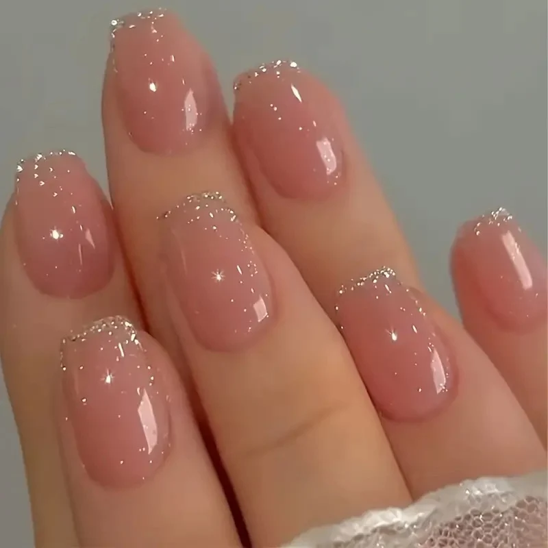 Elegante Glitzer-besetzte Nagelkunst Verbesserungen Karnz