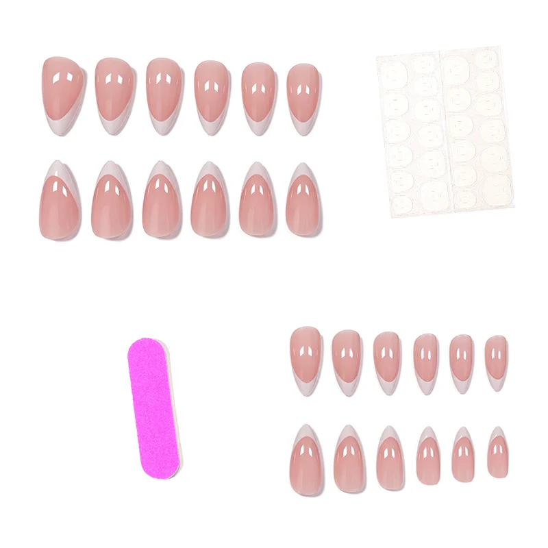Elegante French Tip Nagel Kunst Verlängerungen Karnz 1789915249