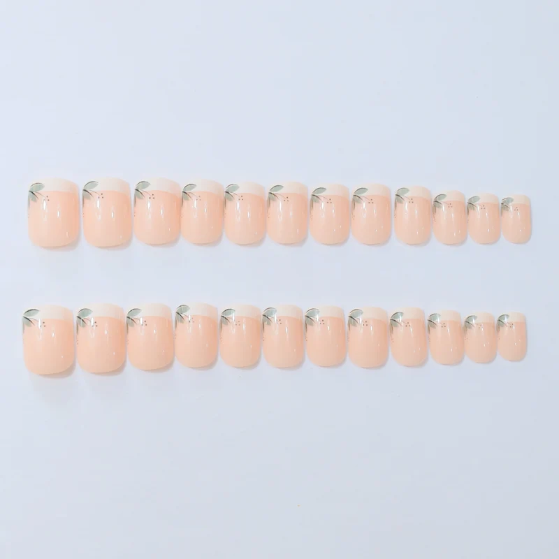 Elegante Französische Spitze Floral Nagelverbesserungen Karnz