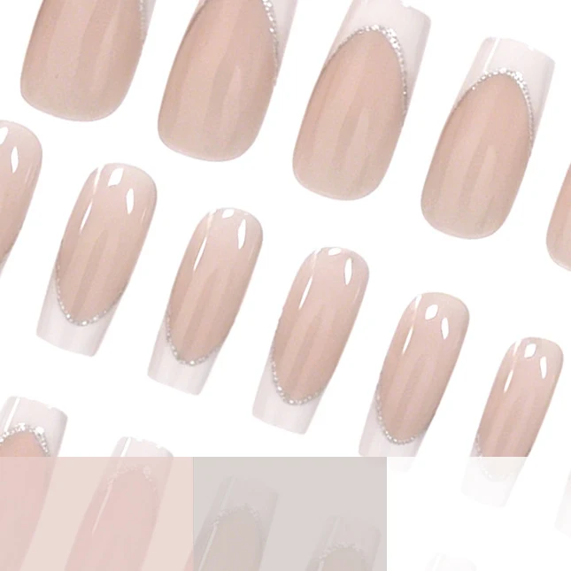 Elegante Französische Tipp-Acryl-Nail-Enhancements Karnz 1789915911