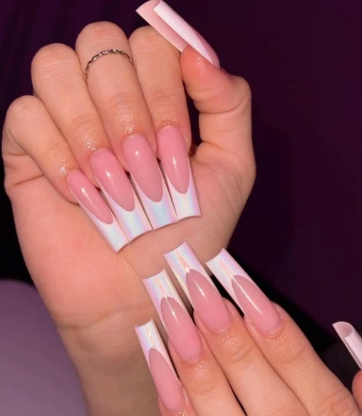 Elegante französische Spitzen-Acryl-Nagelverstärkungen Karnz 1789915301