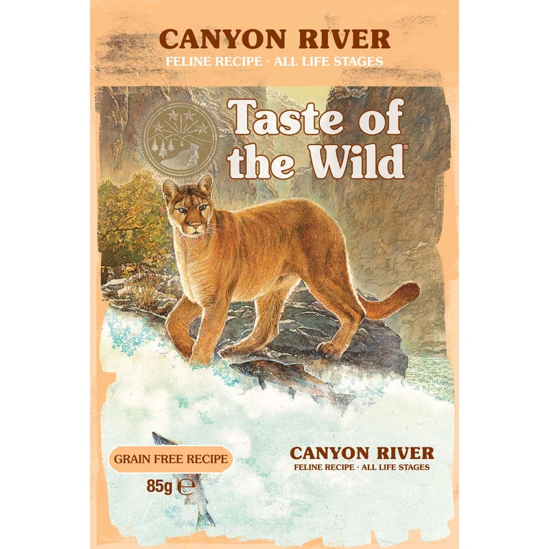 Taste Of The Wild Canyon River Chunks In Gravy Grain-Free Wet Cat Food 85G