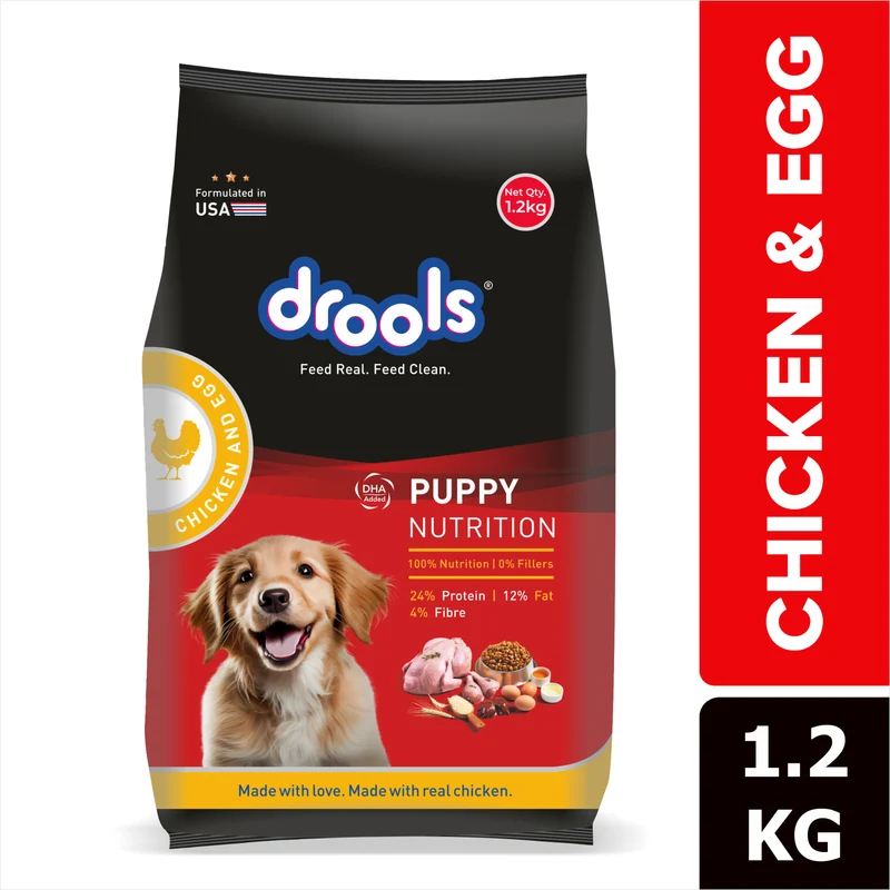 Drools Puppy Nutrition Chicken & Egg Puppy Dry Food 1.2Kg