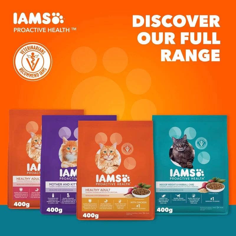 IAMS Proactive Health Indoor Weight & Hairball Care Dry Cat Food