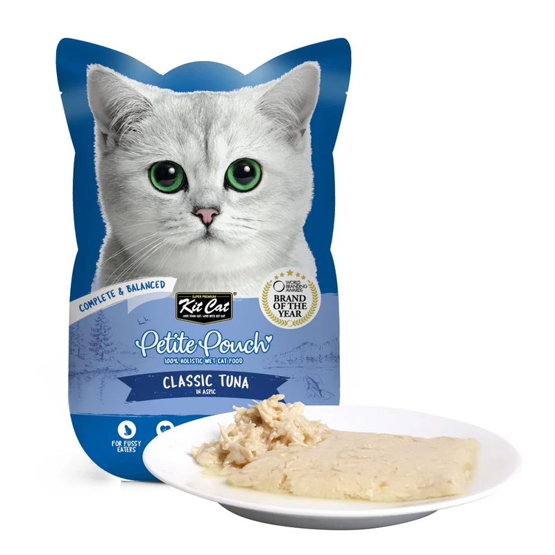 Kit Cat Petite Pouch - Classic Tuna In Aspic Wet Cat Food 70G