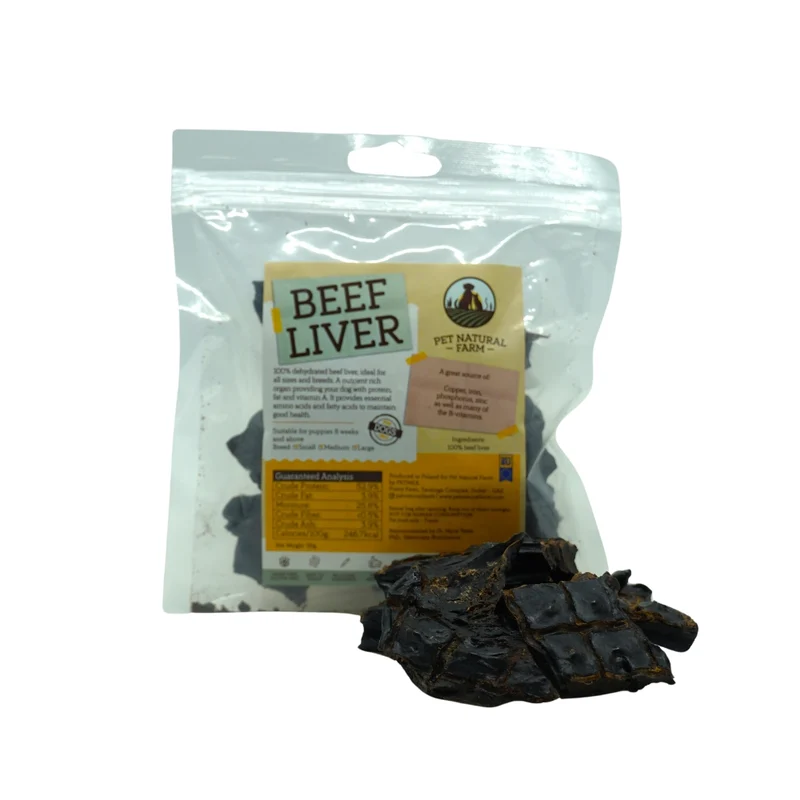 Pet Natural Farm Beef Liver Dog Treat 95G