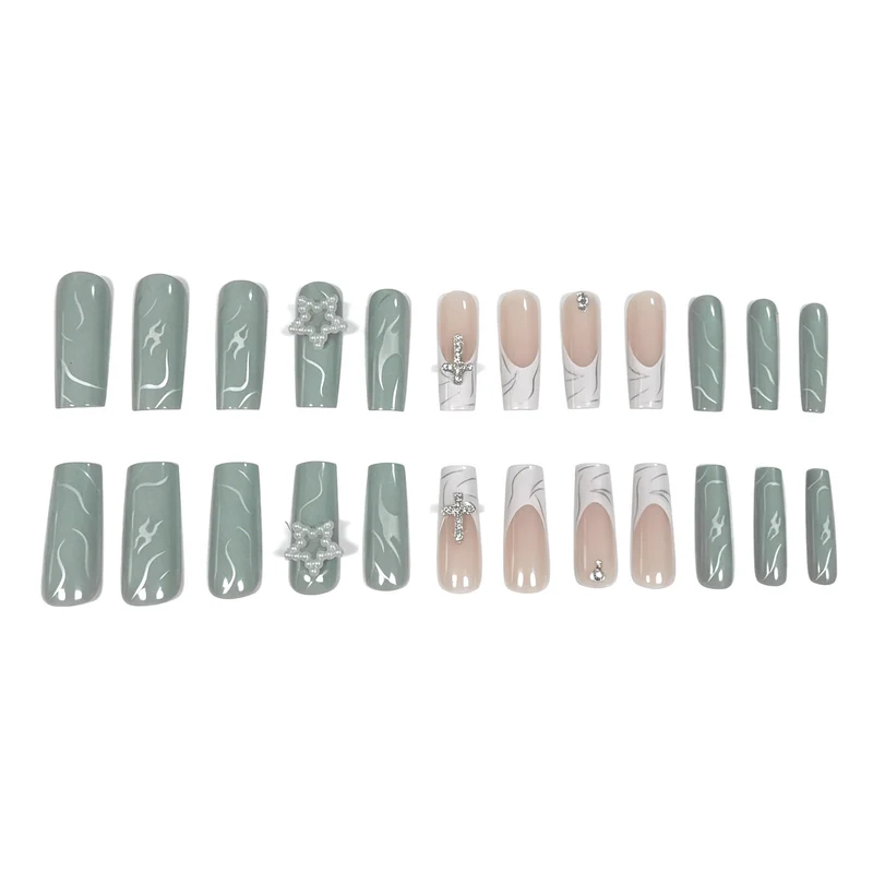 Elegante dekorative Acryl-Nagelverlängerungen Karnz