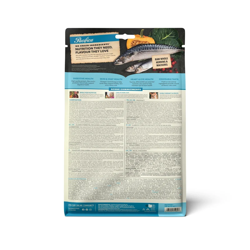 Acana Pacifica Highest-Protein Dry Cat Food