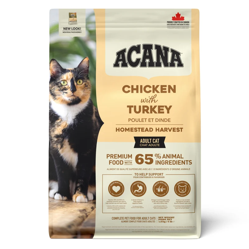 Acana Homestead Harvest Chicken With Turkey Adult Dry Cat Food