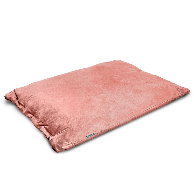Regalia Velvet Deep Duvet Non-Slip Dog Bed - Rose/Medium