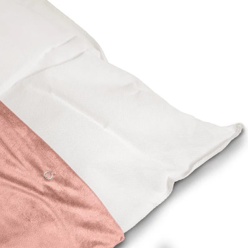 Regalia Velvet Deep Duvet Non-Slip Dog Bed - Rose/Medium