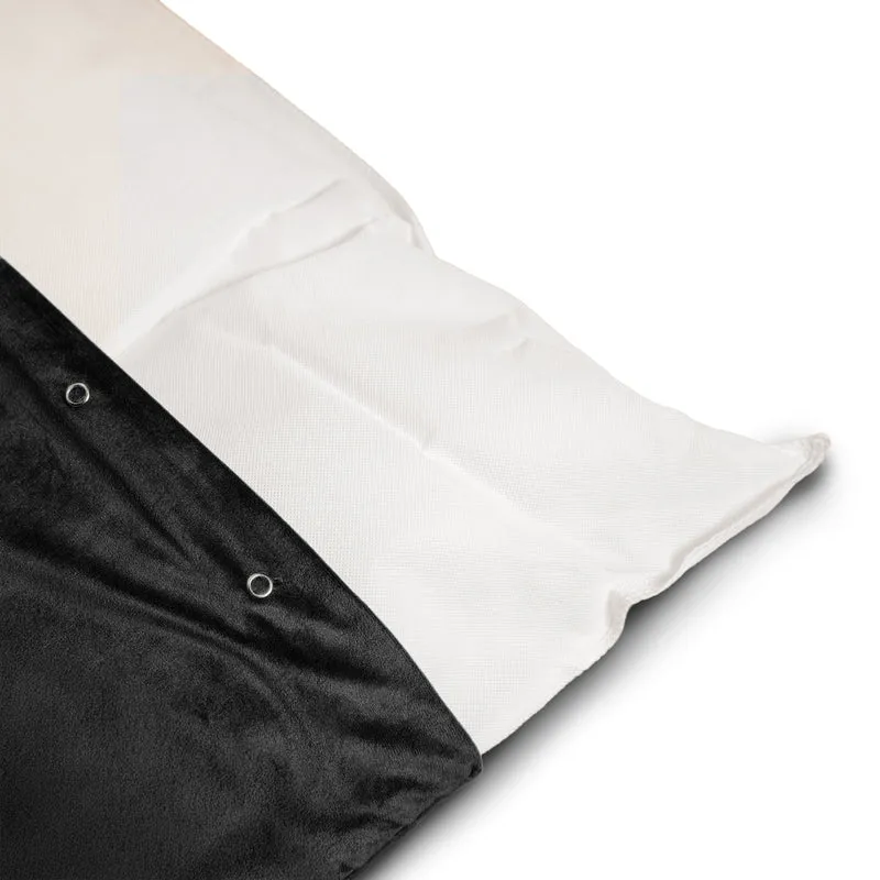 Regalia Velvet Deep Duvet Non-Slip Dog Bed - Black/Large