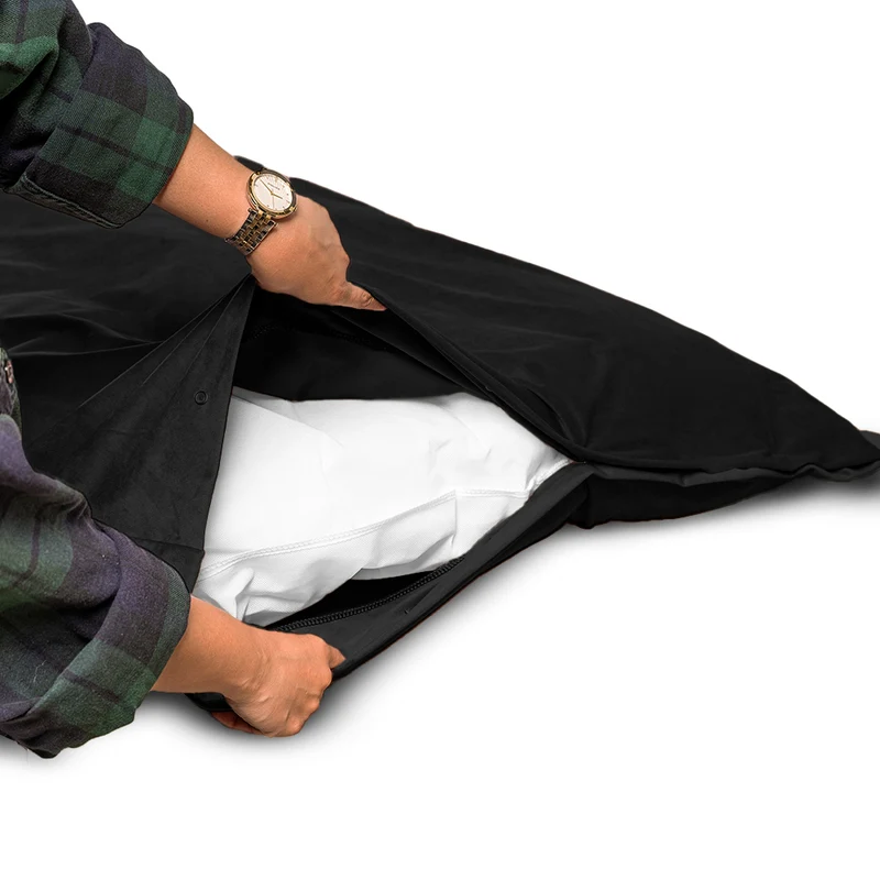 Regalia Velvet Deep Duvet Non-Slip Dog Bed - Black/Large