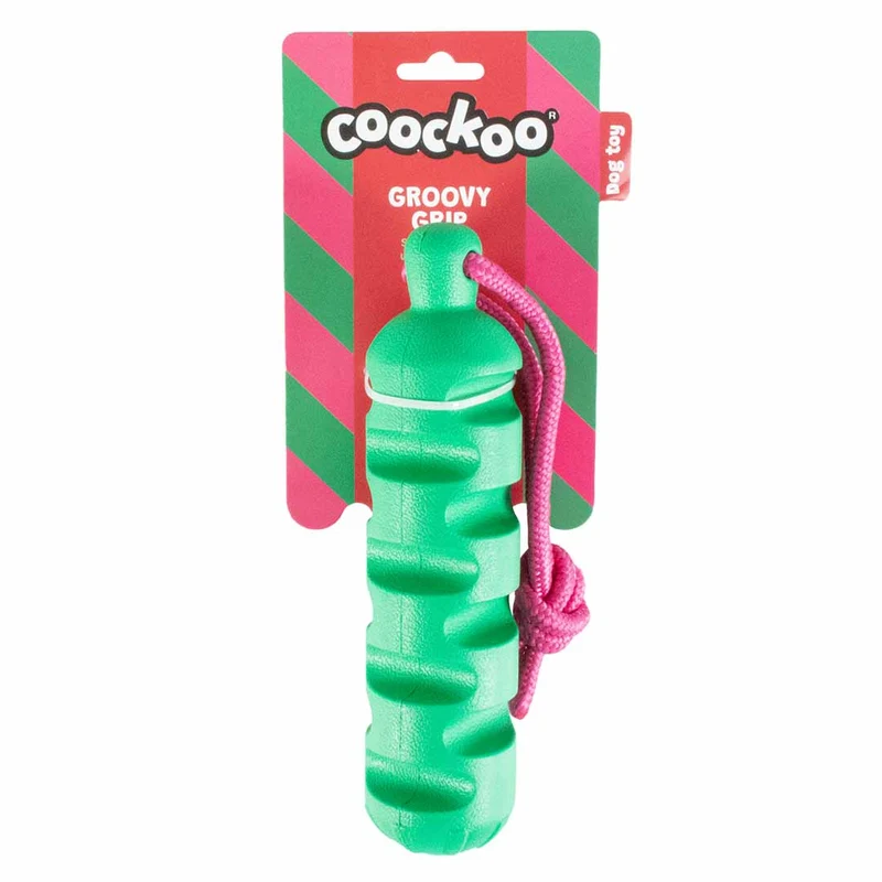 Ebi Coockoo Groovy Grip Dog Tug & Chew Toy - Green/40x5.7cm