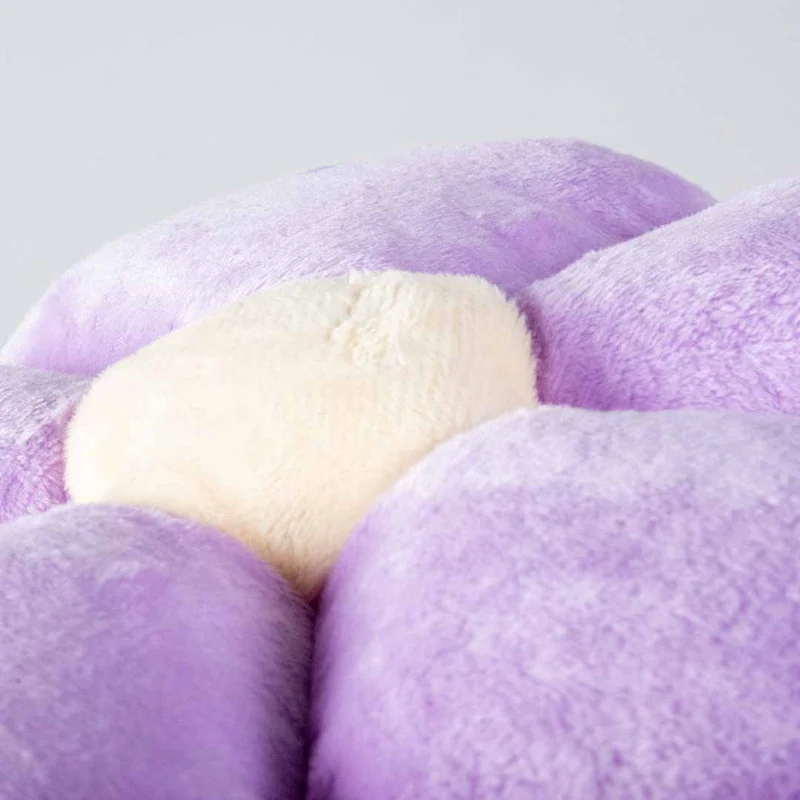 Ebi Coockoo Fun Flower Plush Dog Squeaker Toy - Purple/23x21x5cm