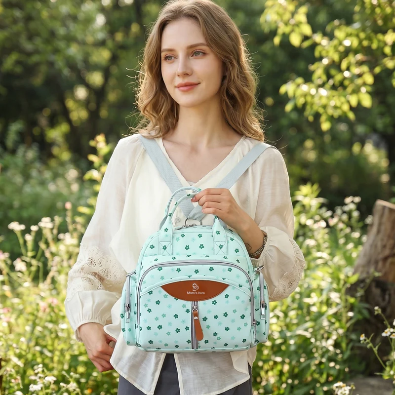 Stylische Mehrfach-Taschen Wickeltaschen Rucksack Karnz