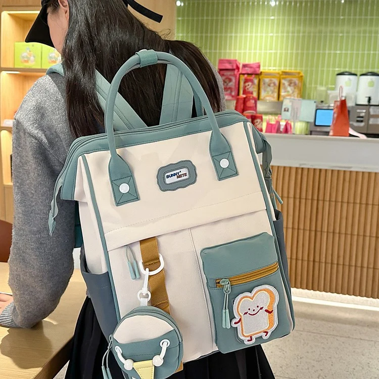 Stylischer Mehrfach-Taschen-Rucksack Karnz