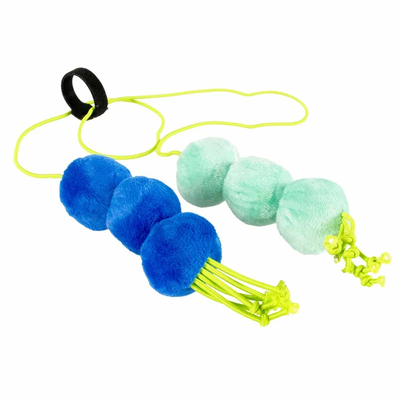 Ebi Coockoo Dizzy Dangle Bouncy Cat Toy - Blue & Green/60X4X4cm