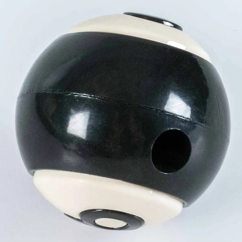 Ebi Coockoo Eight-Ball Treat Dispenser Ball Dog Snack Toy - Black/8cm