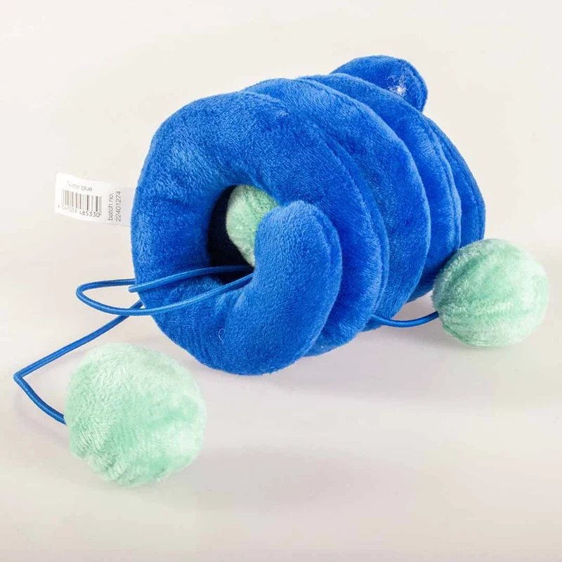Ebi Coockoo Twister Plush Cat Chase Toy - Blue/36x10x10cm