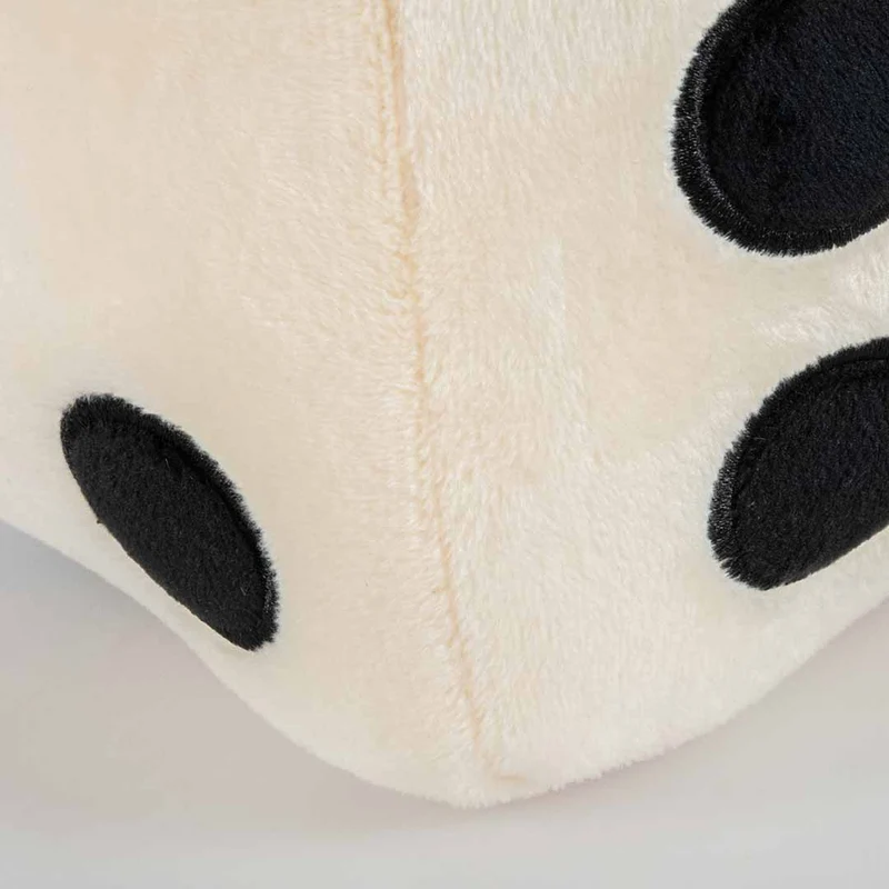 Ebi Coockoo Roll The Dice Plush Dog Squeaker Toy - White/16x16x16cm