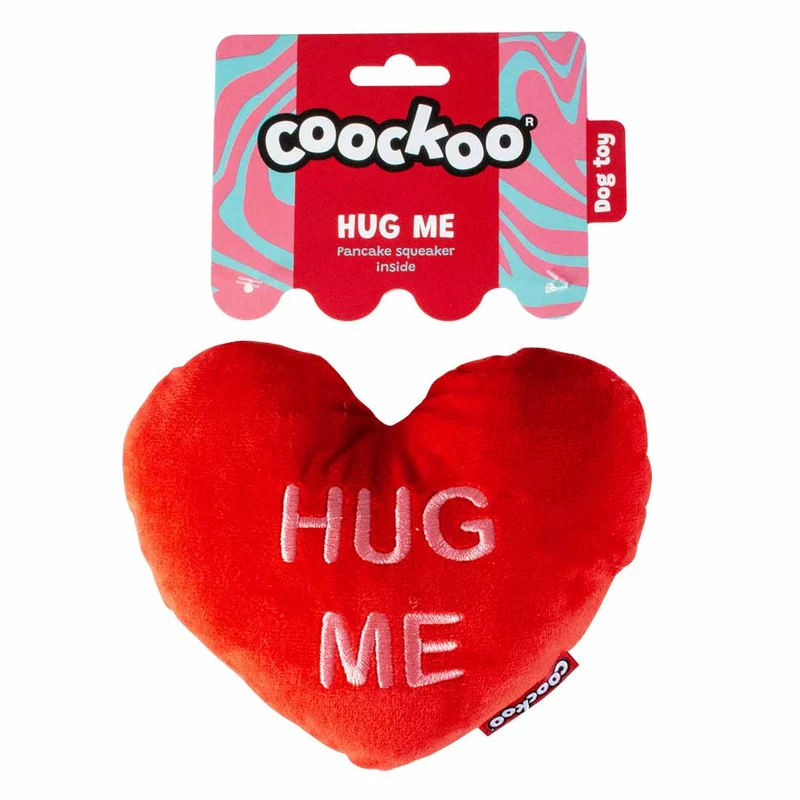 Ebi Coockoo Hug Me Plush Dog Snuggle Toy - Red/18x14x6cm