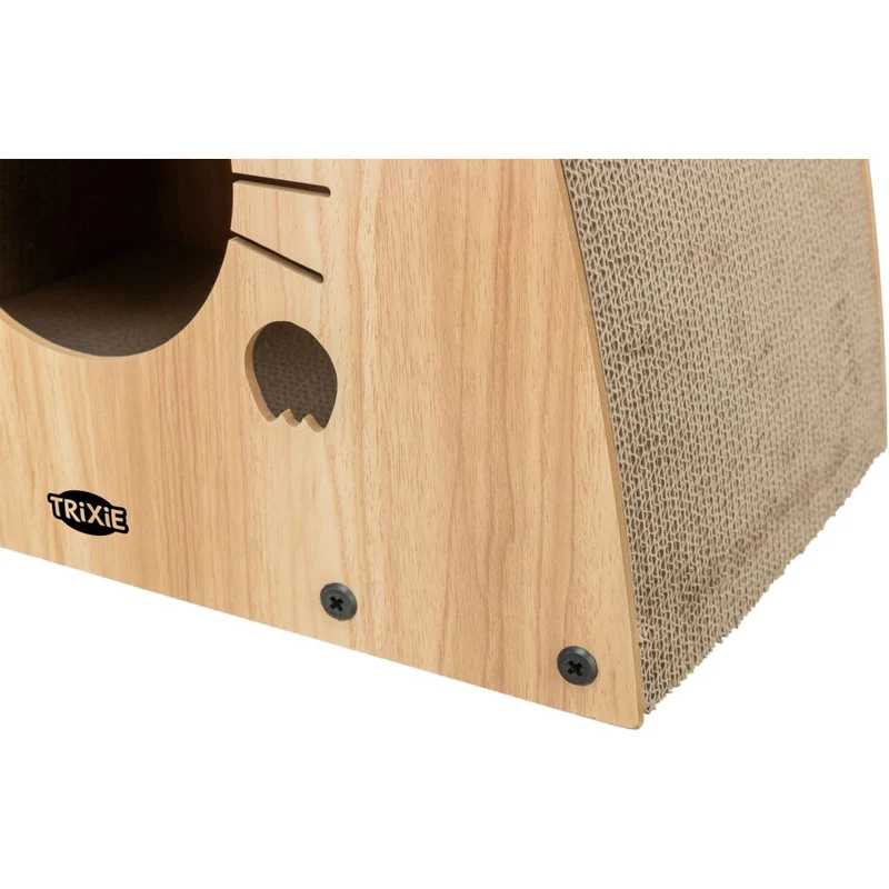 Trixie MDF Cat Scratching House - LIGHT BROWN/48X48X28CM