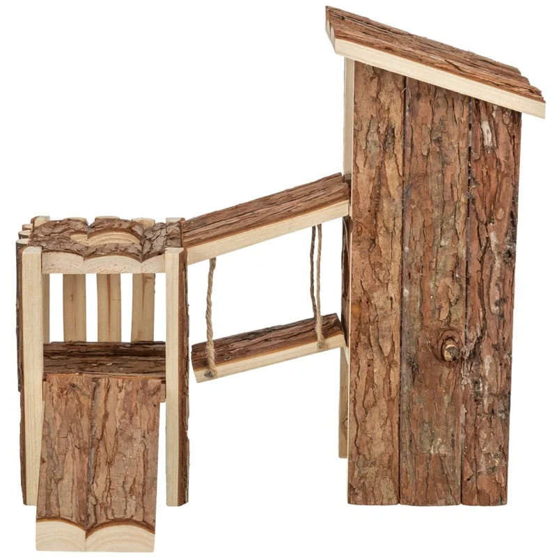 Trixie Tjorven Bark Wood Playground For Small Pets 32x19x29cm
