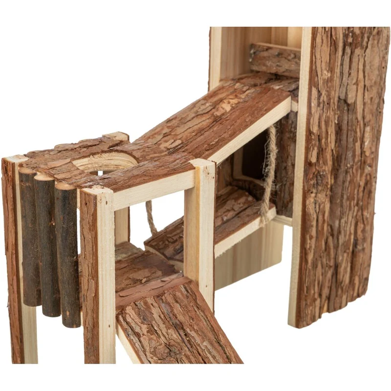 Trixie Tjorven Bark Wood Playground For Small Pets 32x19x29cm