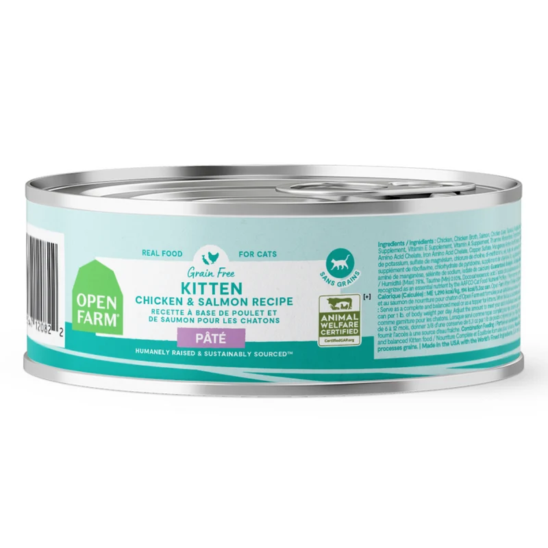 Open Farm Kitten Chicken & Salmon Pate Wet Cat Food - 80G