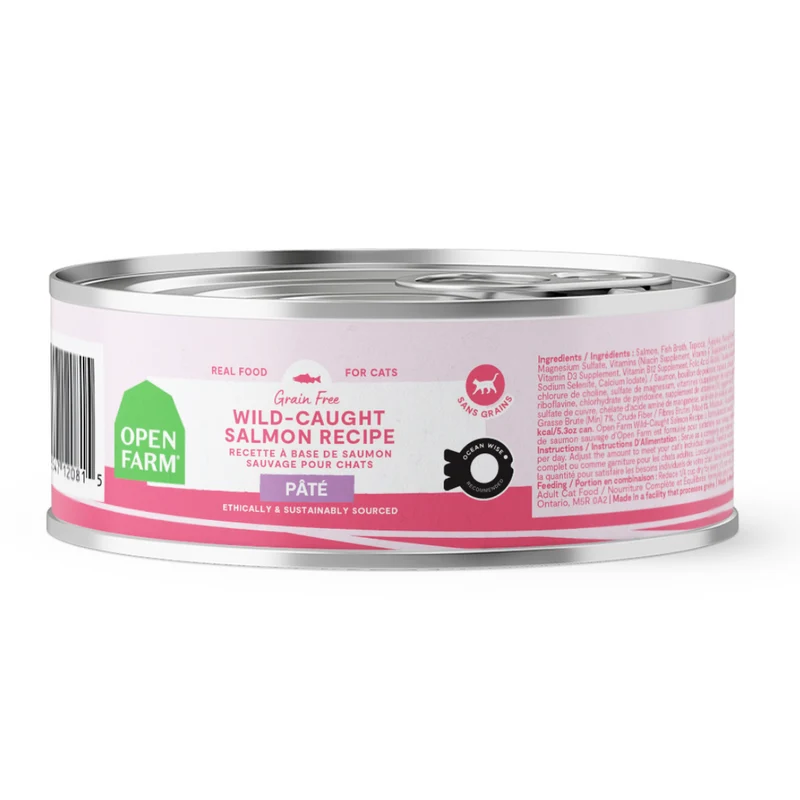 Open Farm Wild Caught Salmon Pate Wet Cat Food - 80G